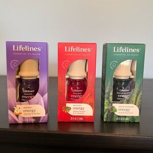 Lifelines Essential Oil, Set of 3 - In Bloom, Spice Rush, Walk in the Woods NEW